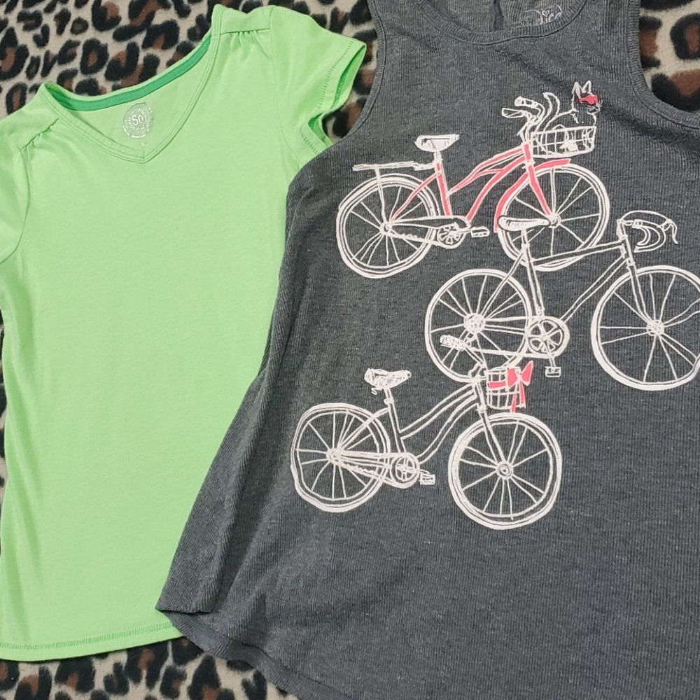 2 girls size 10 summer tops